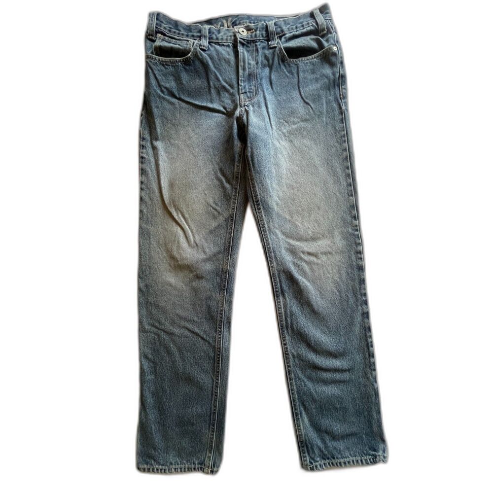 Vintage Hurley Jeans Mens 34x30 Baggy Blue Denim Skater Straight Leg Y2K Grunge